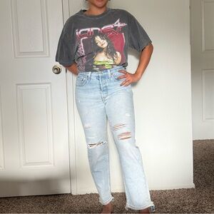 Levi's 501 Light Blue Straight Leg Jeans